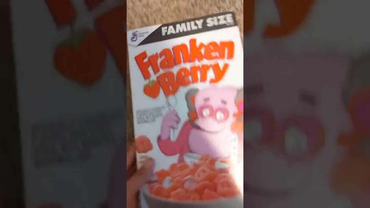 halloween Monsters cereal kaws fraken berry box