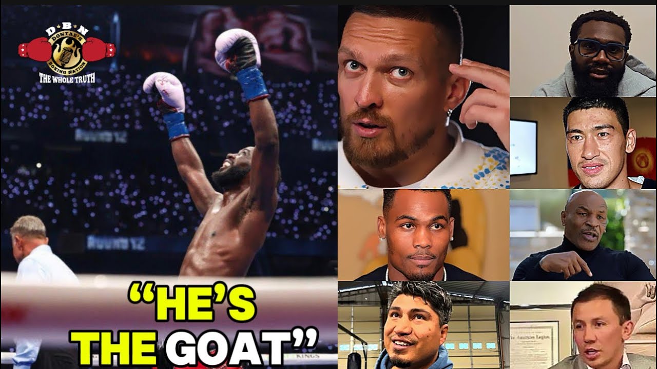Pro Boxers call Crawford THE GOAT after Canelo win