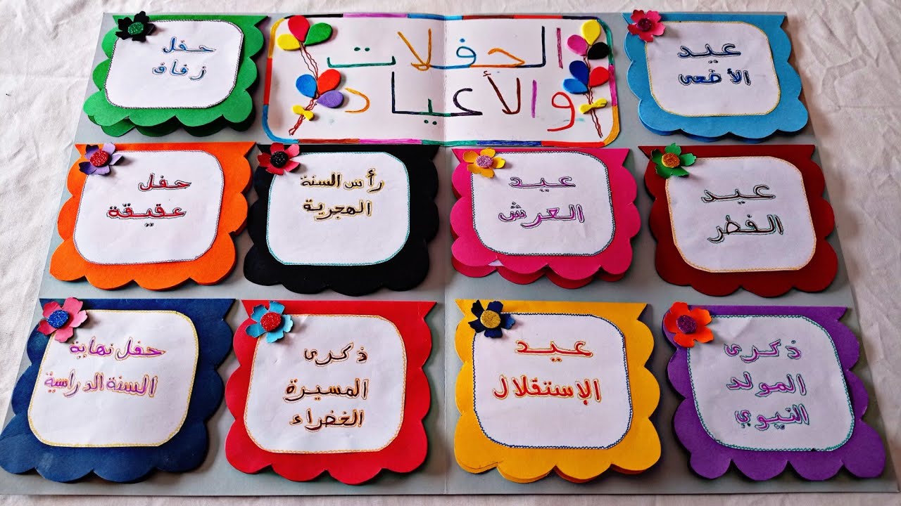 الحفلات والأعياد مشروع الوحدة  المستوى الثاني