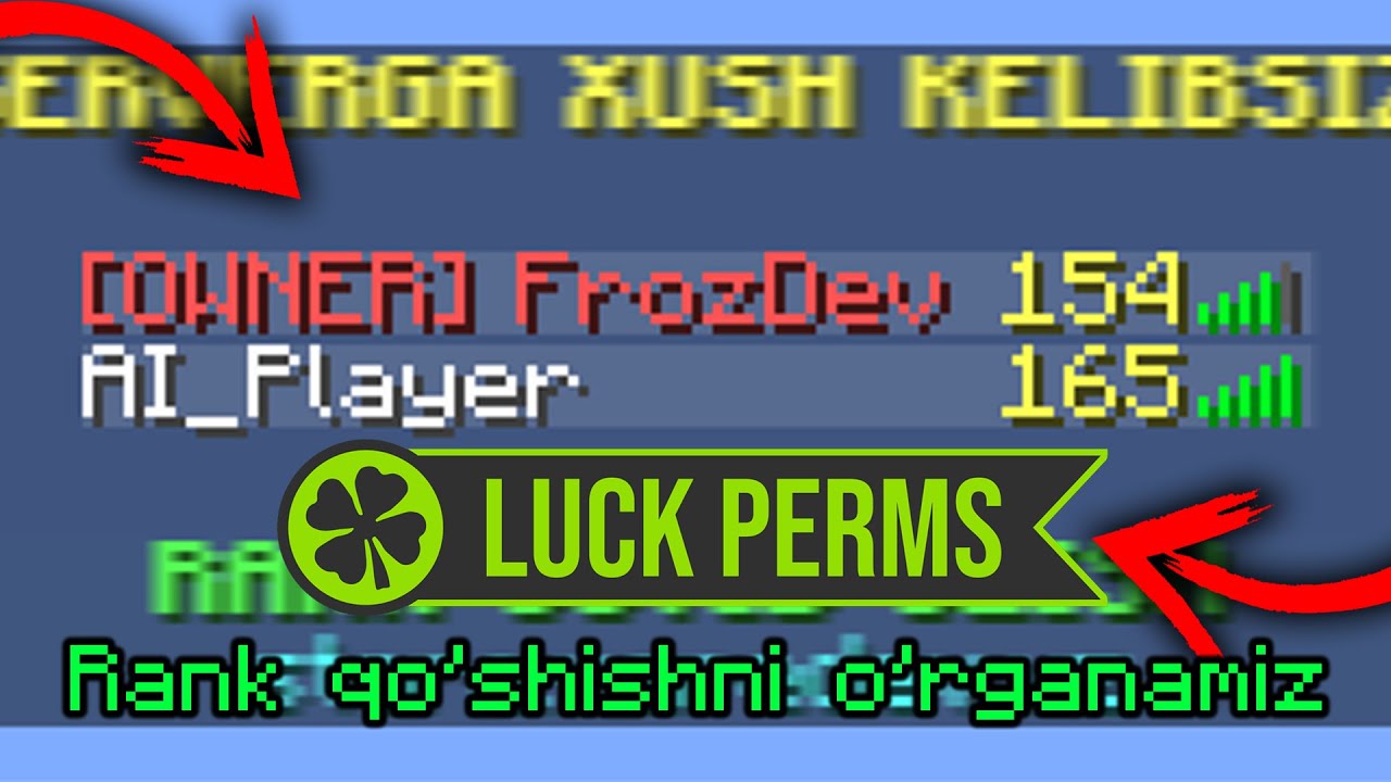 Serverga Rank va prava qo'shish // TAB + LuckPerms Plaginlari