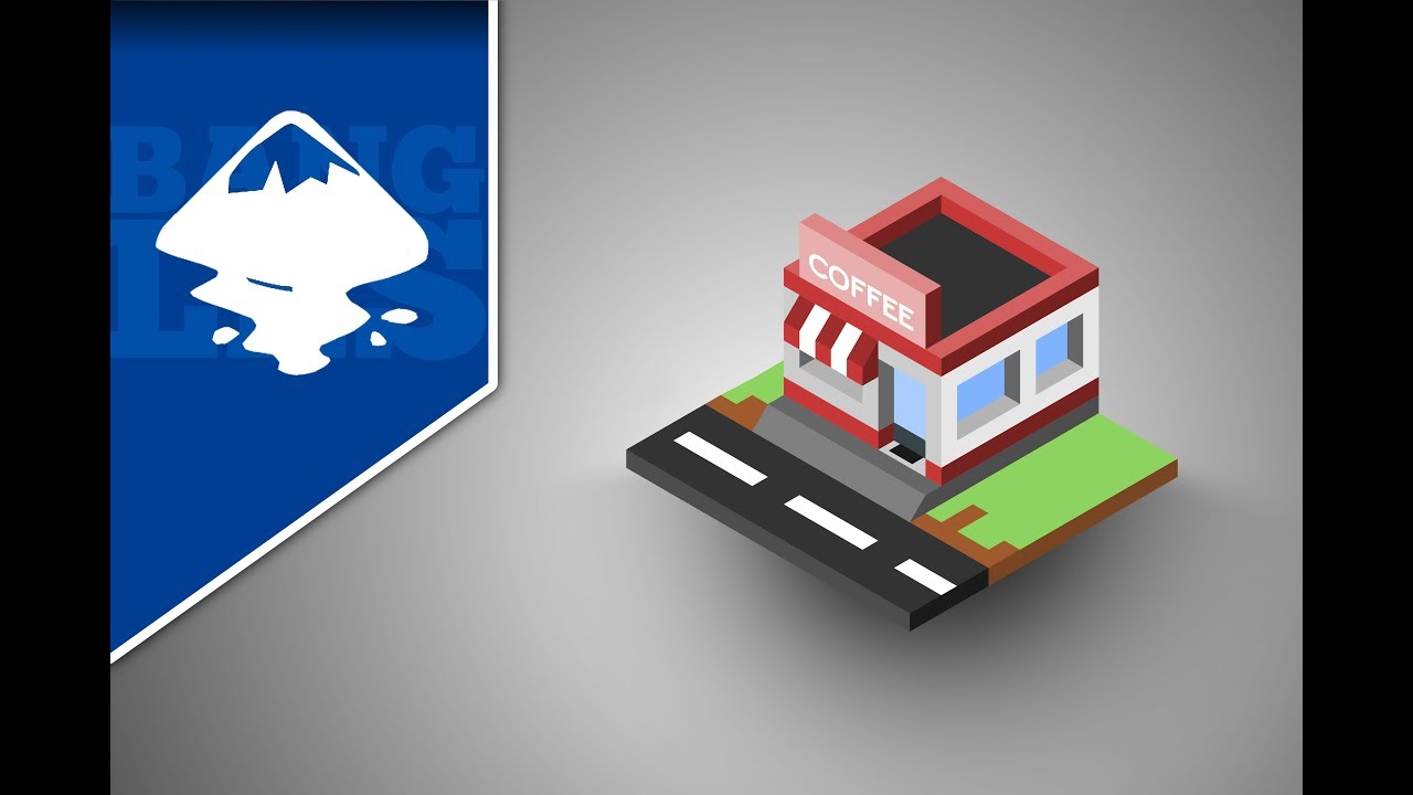 Inkscape Tutorials : How To make Isometric Design Using Inkscape