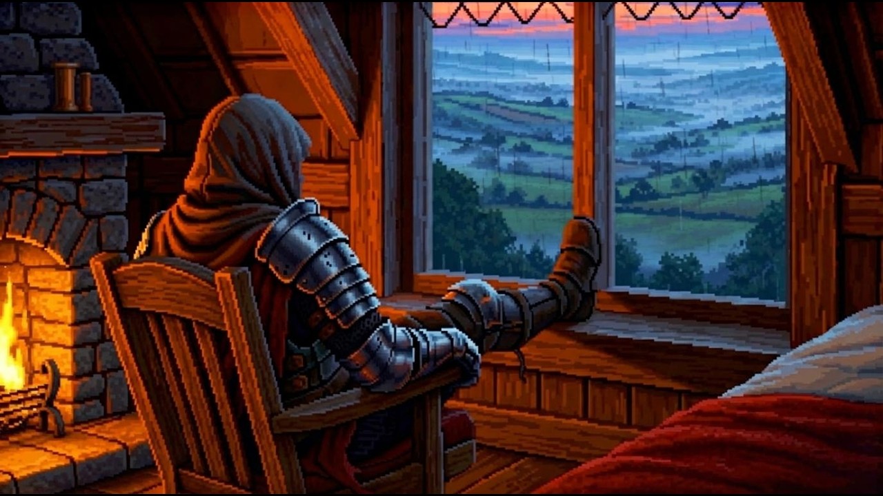 The Woodsmoke Inn // Your sanctuary smells like woodsmoke and rain tonight | Medieval Ambience