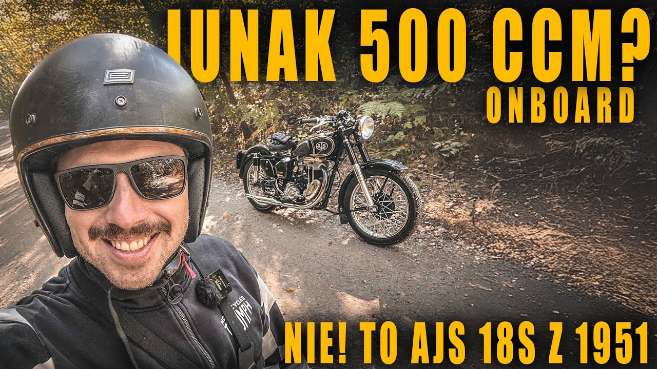 Junak 500 ccm z 1951 - tak jeździ - onboard! A nie czekaj, to AJS 18S