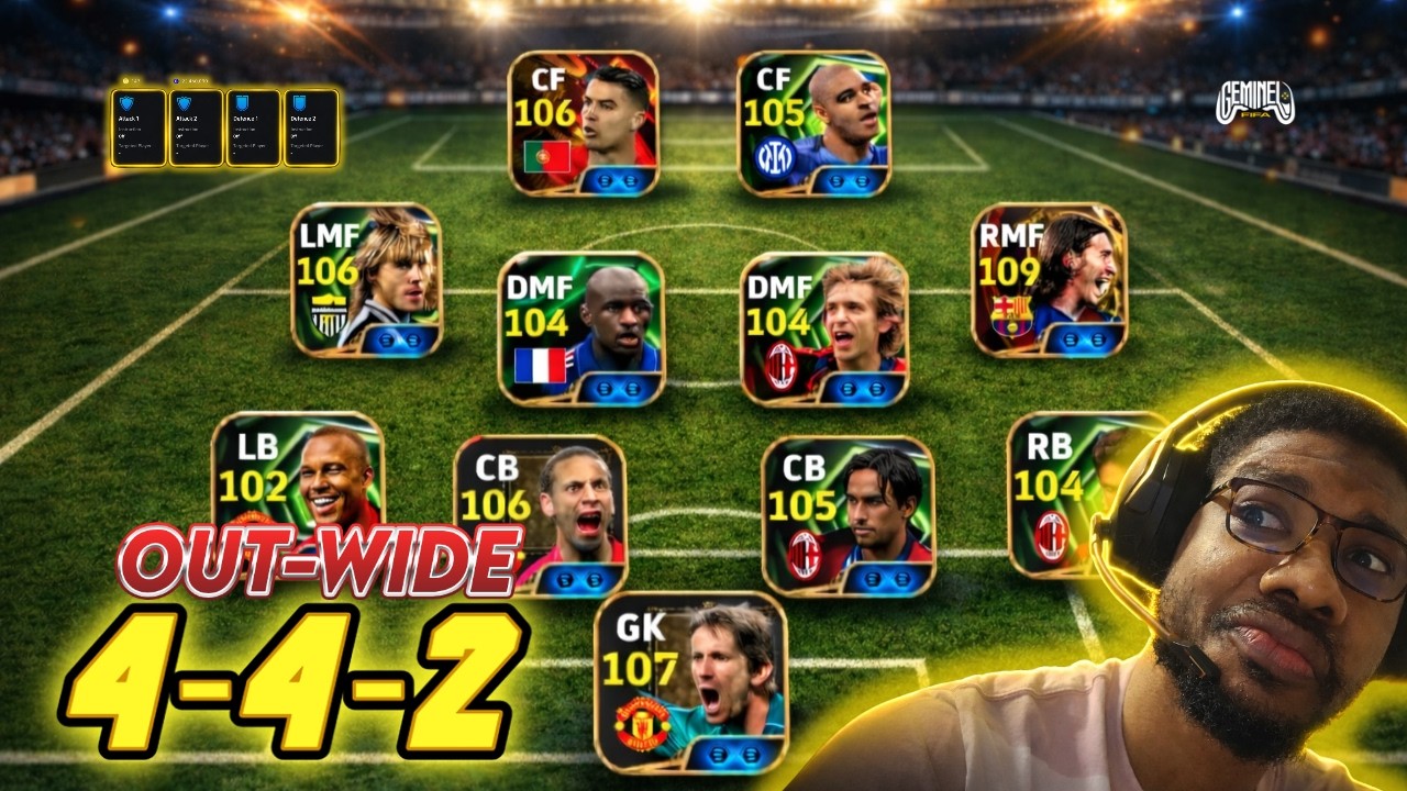 4-4-2 Руководство по построению ВНЕШНЕЙ зоны (eFootball26)