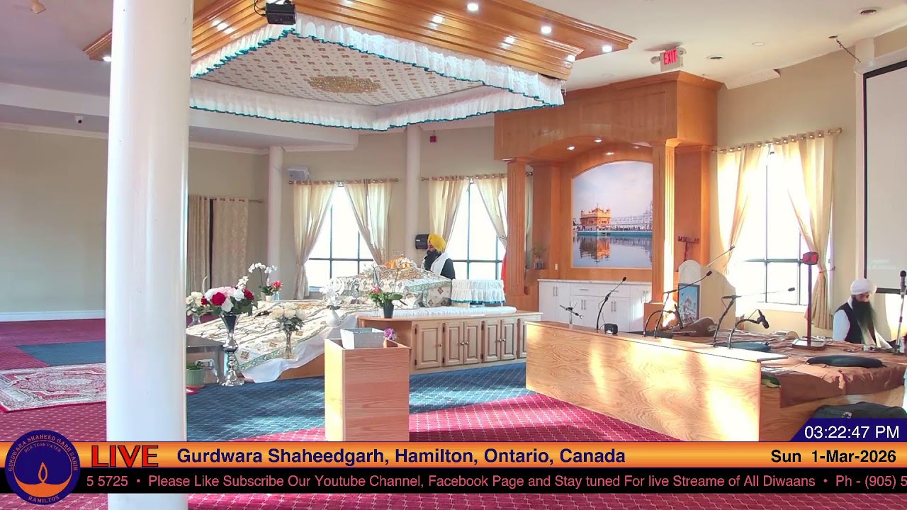 LIVE - Gurdwara Shaheedgarh Sahib Hamilton