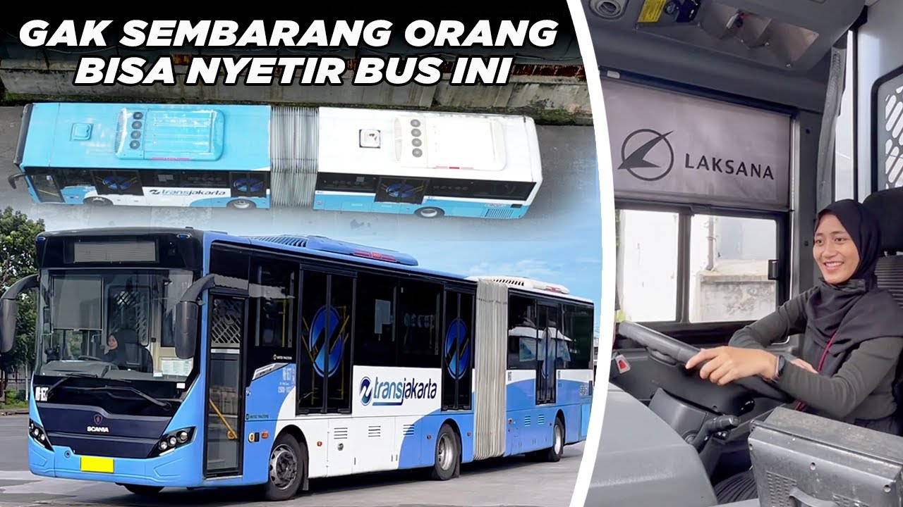 VIRAL CEWE NYETIR BUS GANDENG 18 METER | TEST DRIVE SCANIA K320IA ARTICULATED BUS TRANSJAKARTA