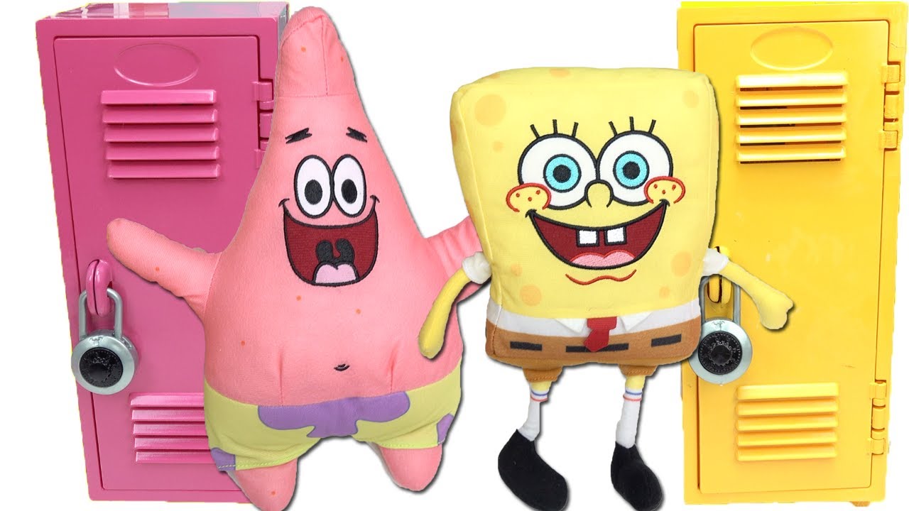 Spongebob Squarepants DIY Custom Back to School Locker Organization with Spongebob and Patrick