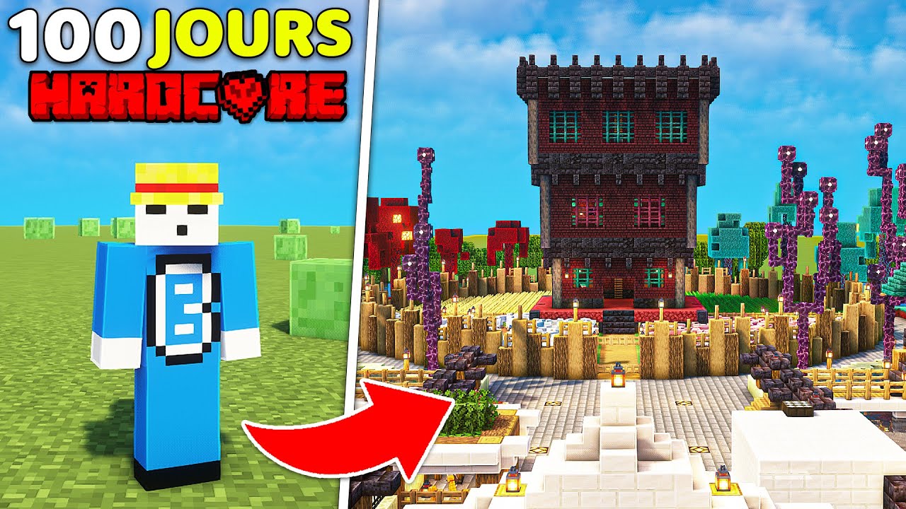 J'ai Survécu 100 jours en SUPERFLAT sur Minecraft Hardcore !