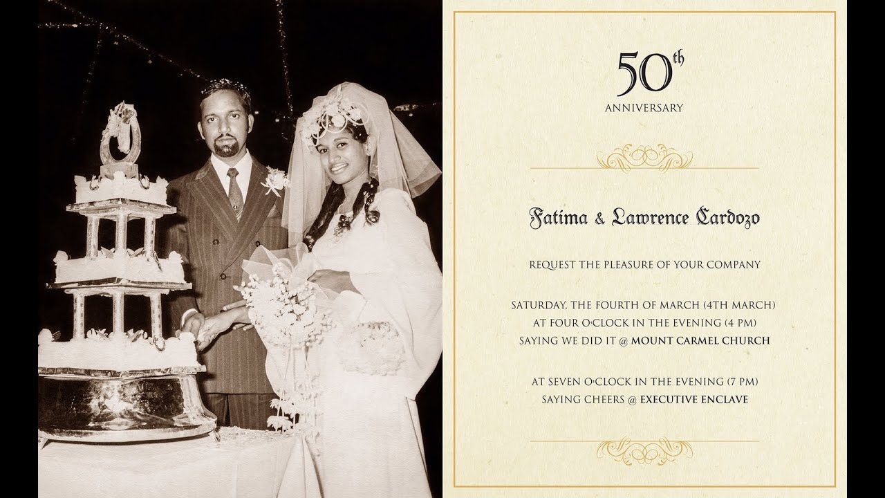 Fatima & Lawrence's 50th wedding anniversary