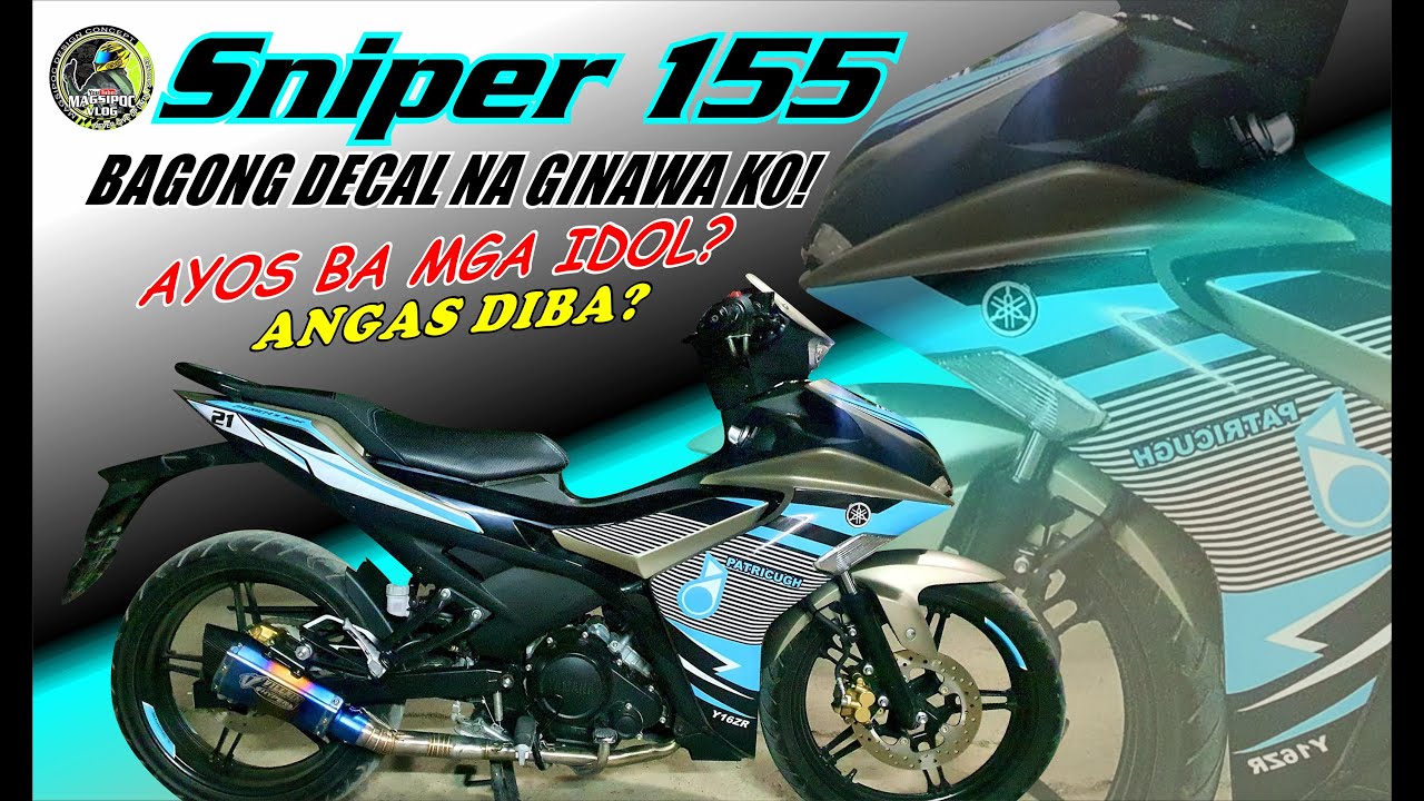 sniper 155 custom decal sticker