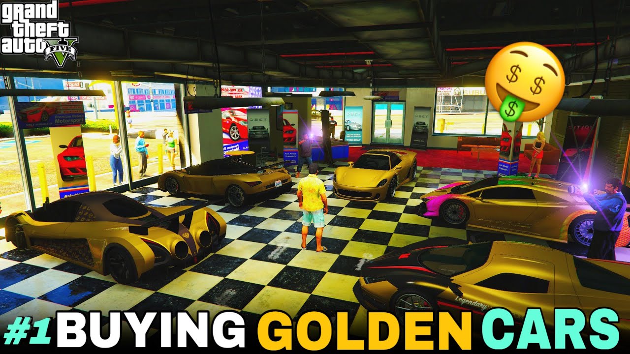 BUYING A GOLDEN LAMBORGHINI CAR IN GTA V IS AMAZING 🤑#1 