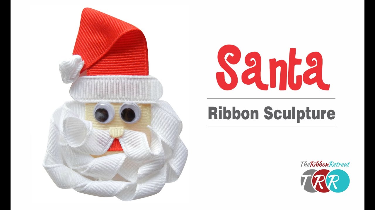 How to Make a Santa Ribbon Sculpture - TheRibbonRetreat.com