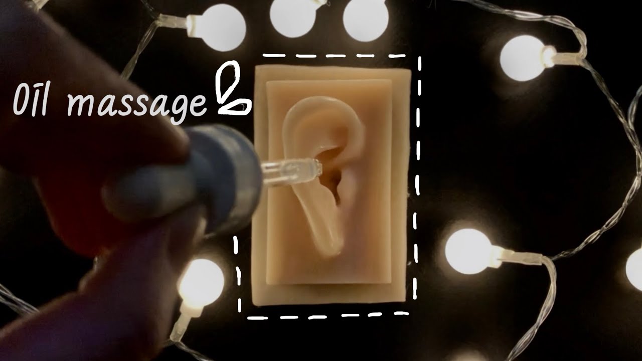 Ear massage asmr]두번째 오일로 마사지하기