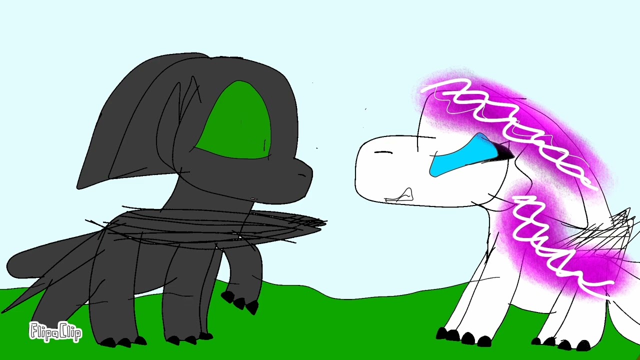 Toothless X Light Fury Ep1 Luna has a ghost mother у Луни есть мама призрак