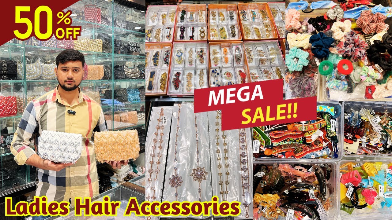 Fancy Ladies Hair Accessories Hair Bands Clutches Hair Clips Purses #50%off Charminar Shopping