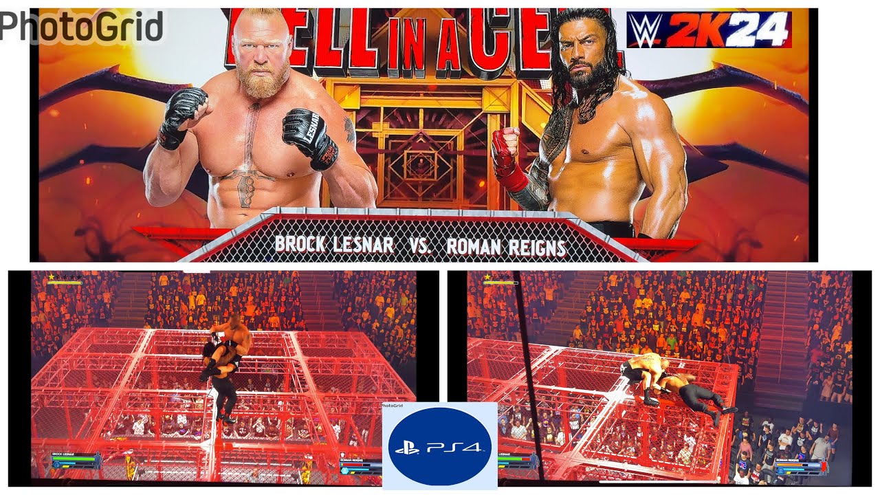 Brock Lesnar vs. Roman Reigns  Hell in a Cell Match
