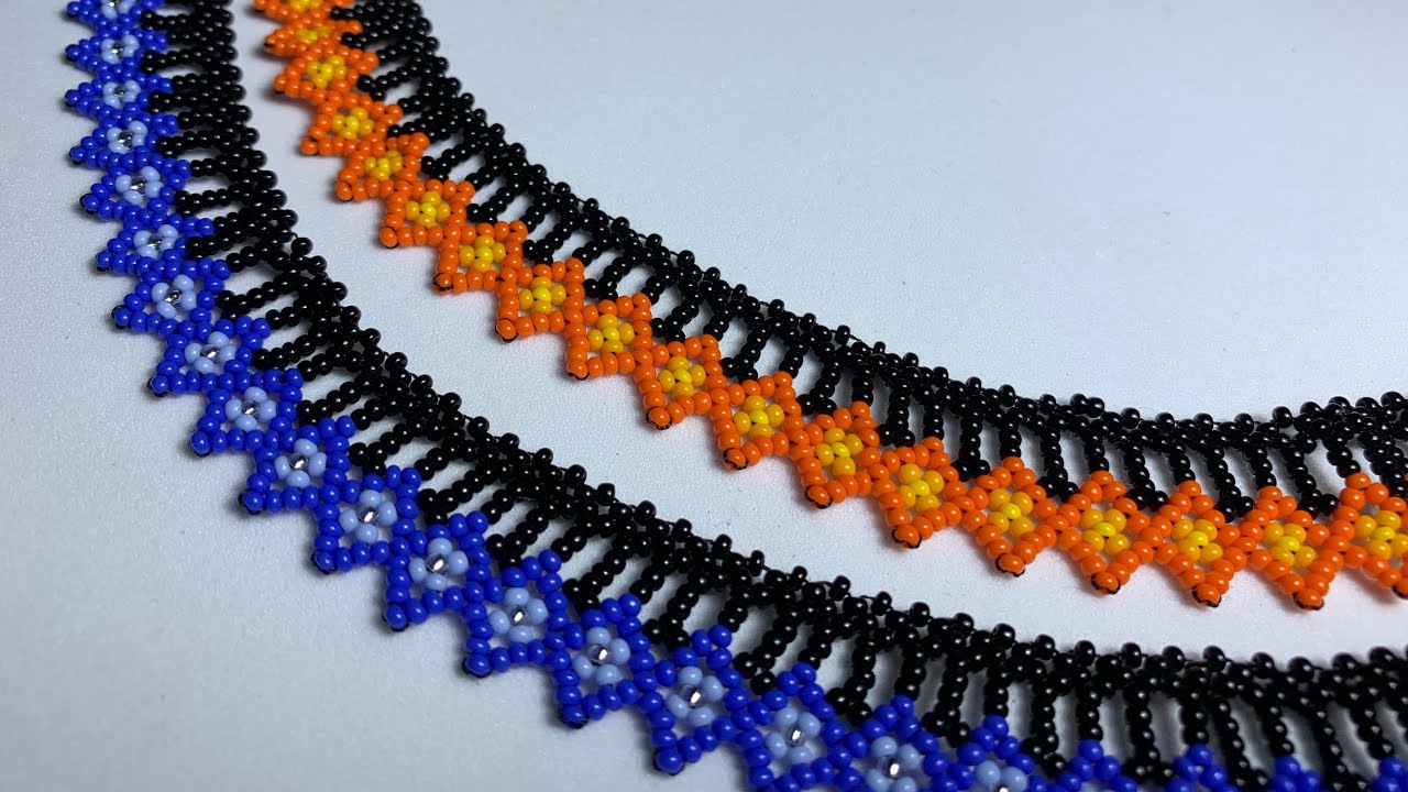 Collar en mostacilla sencillo / Beaded necklace