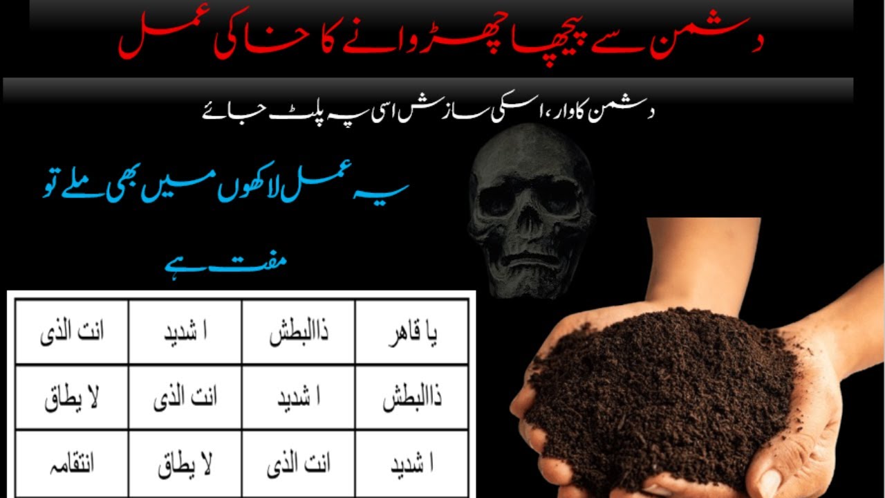 kisi se peecha churwanay ka amal | Dusham ka war paltanay ka taweez | Powerful Spell for Enemy