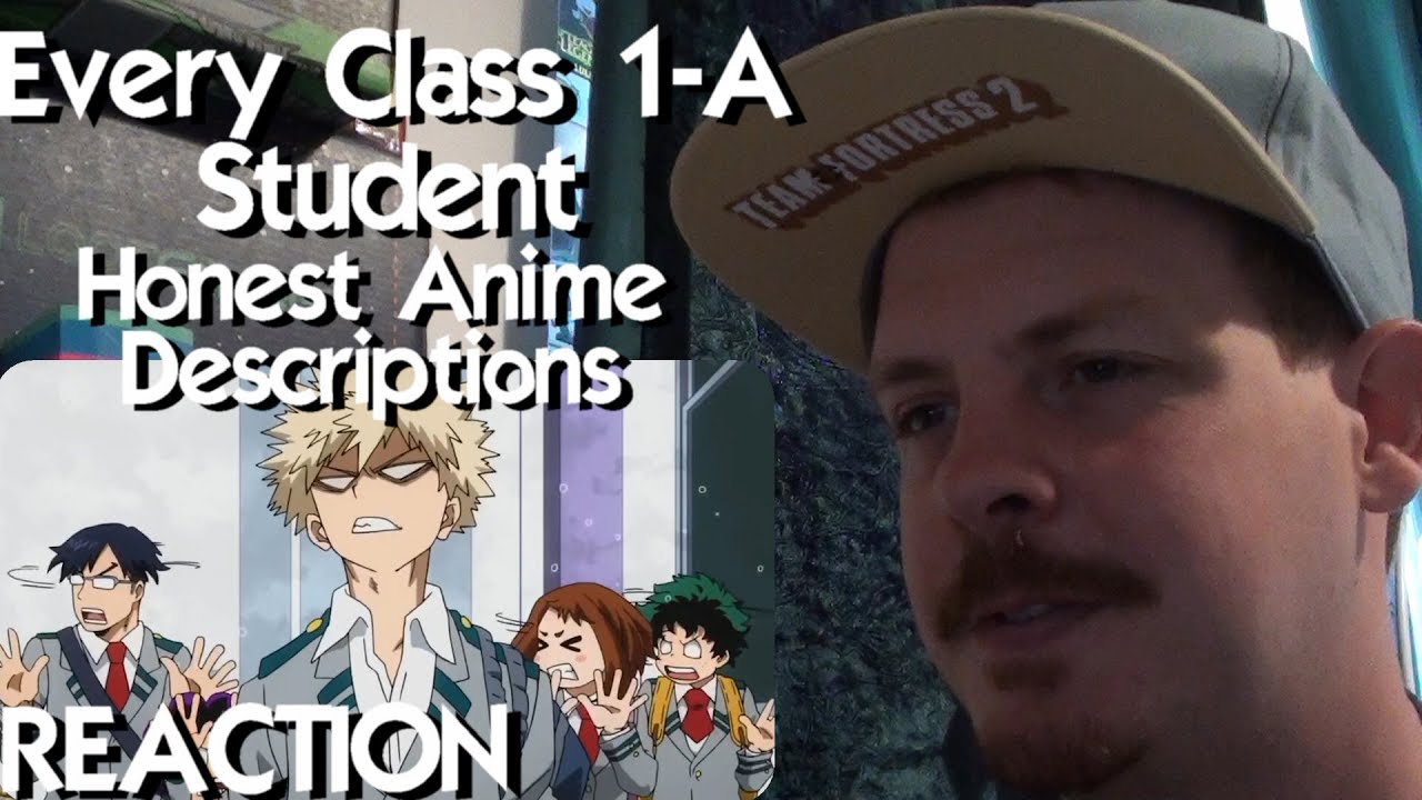 Every Class 1-A Student in Hero Academia - Honest Anime Descriptions REACTION