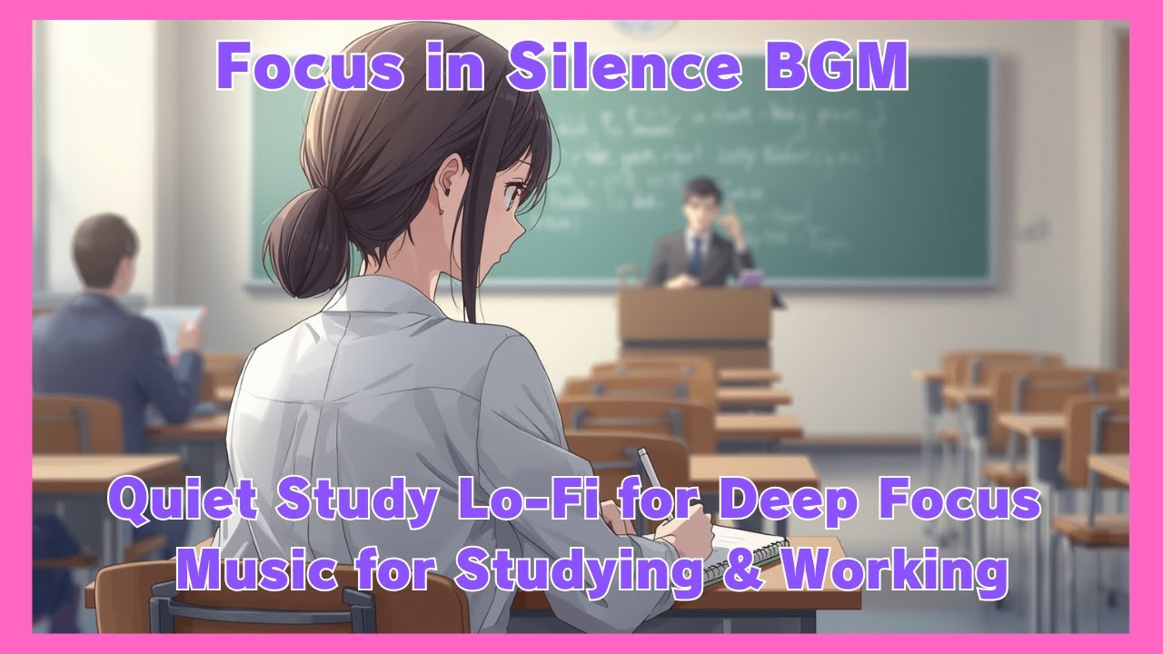 [静かに集中するStudy Lo-Fi]. 勉強・作業・読書がはかどるBGM