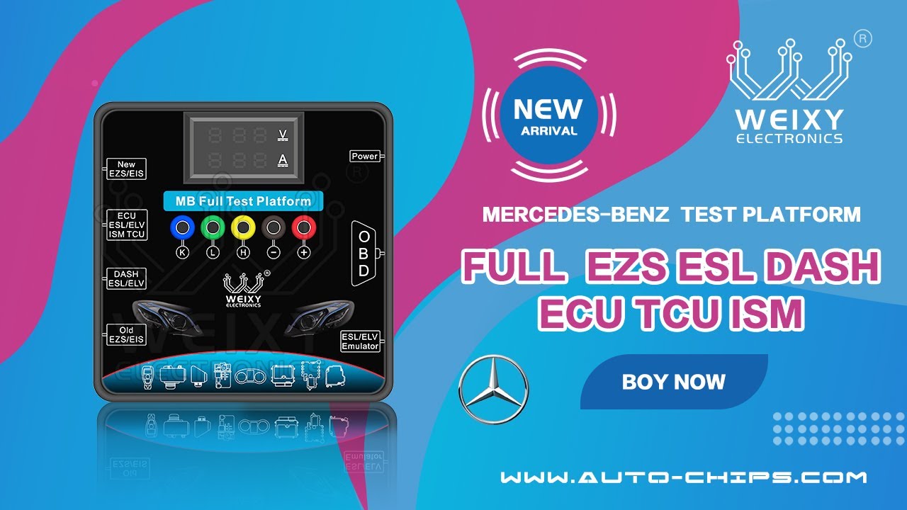 Full Mercedes-Benz EZS EIS ESL ELV Dash ECU TCU ISM Test Platform By WEIXY Electronics