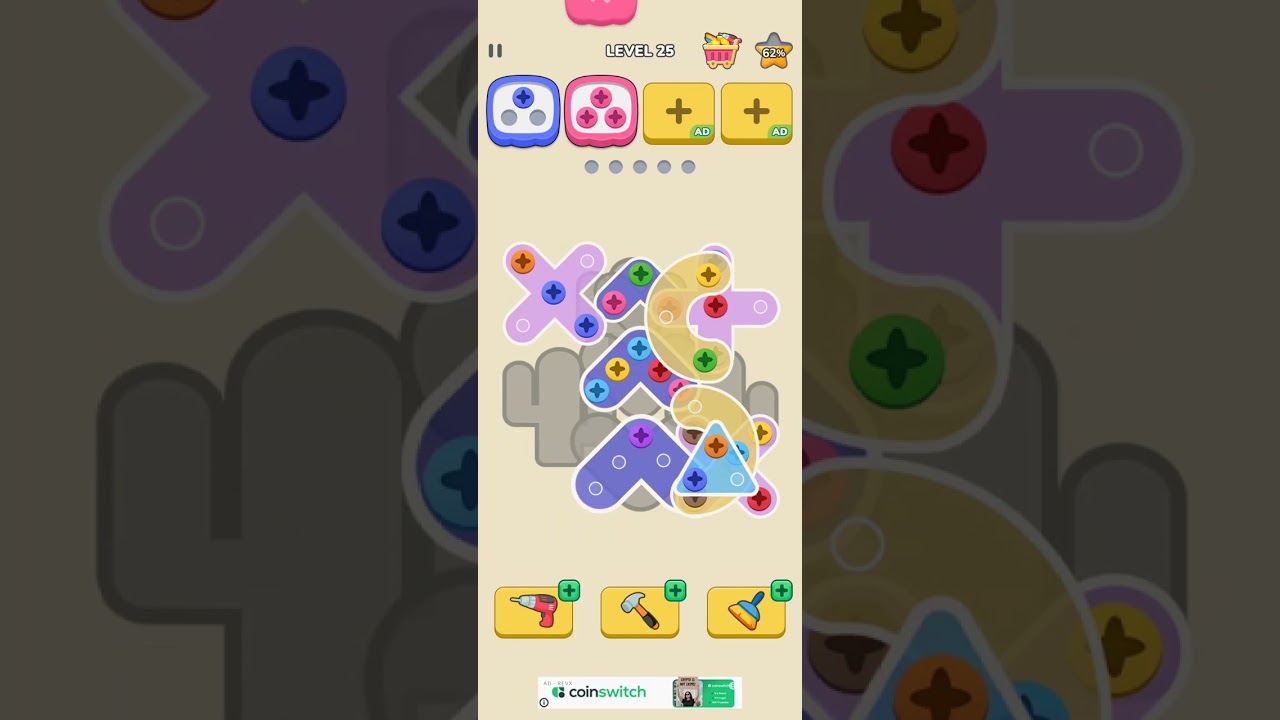 Un screw nut#level25#games#multimaze#carjam#gamerkaki1999 