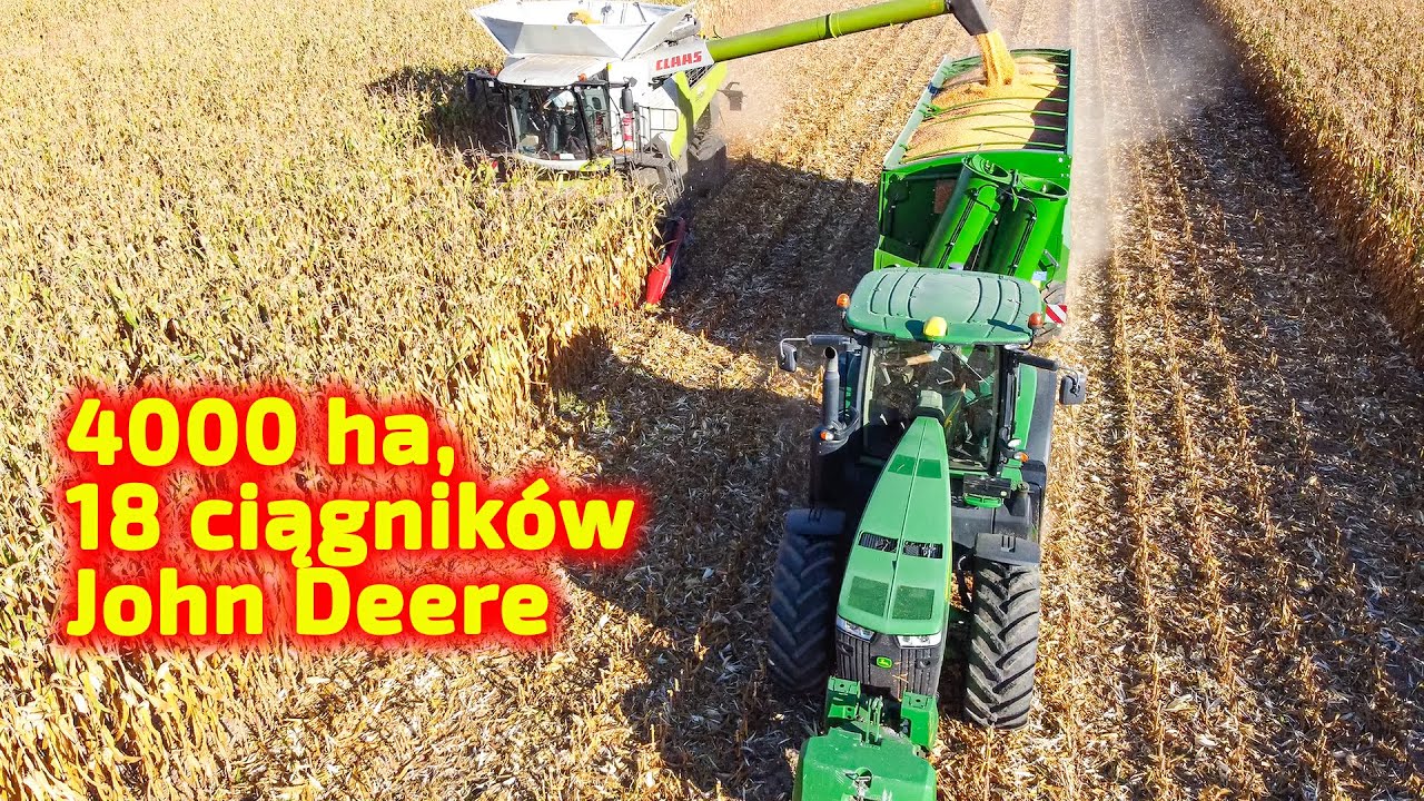 4000 га, 18 тракторов John Deere👉уборка урожая в сервисной компании АГРИТО