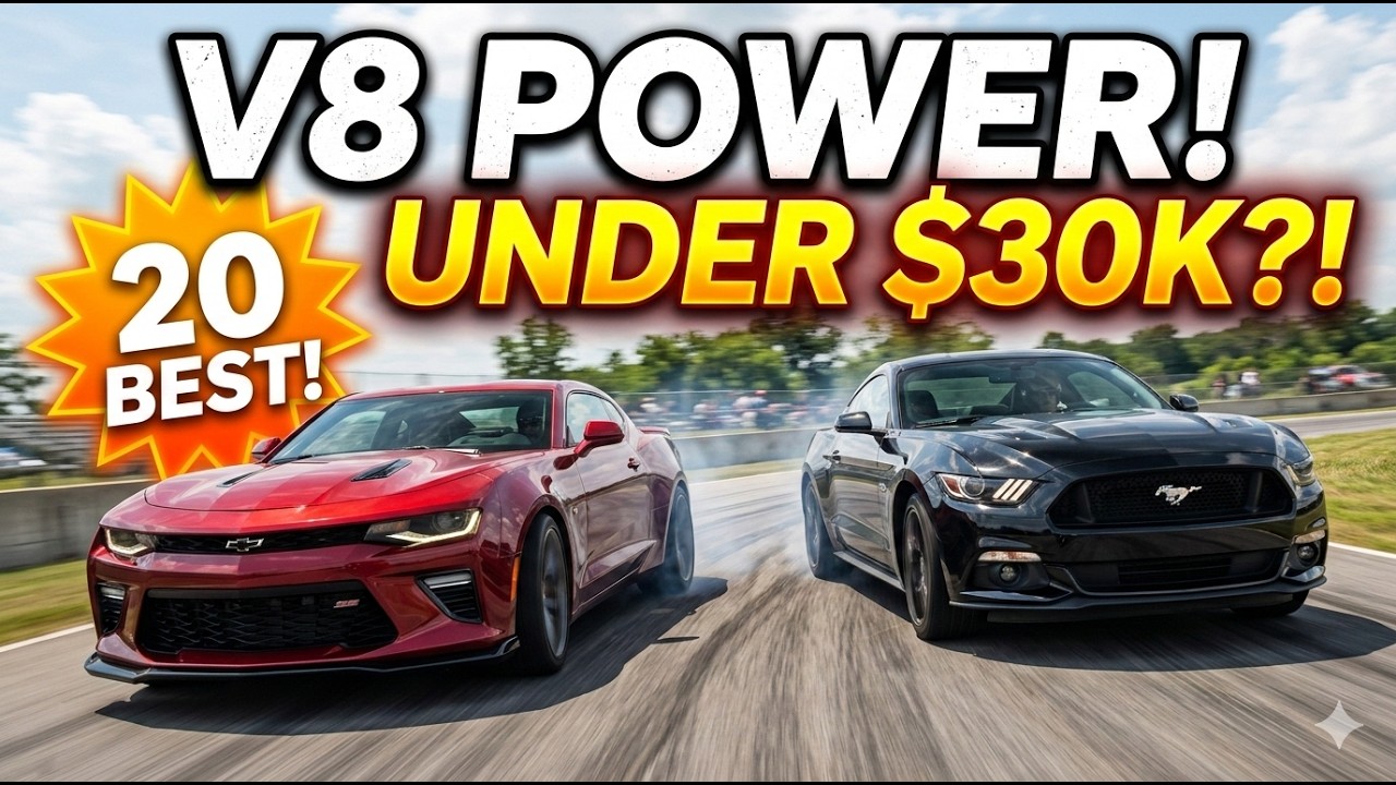 V8 POWER for Under $30k?! We Found The 20 BEST!