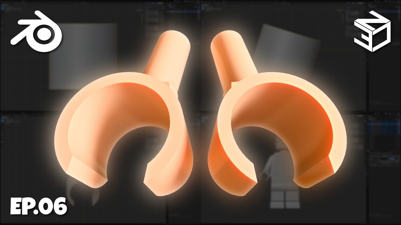 LEGO Minifigure Blender Course | 06: Modeling the Hands