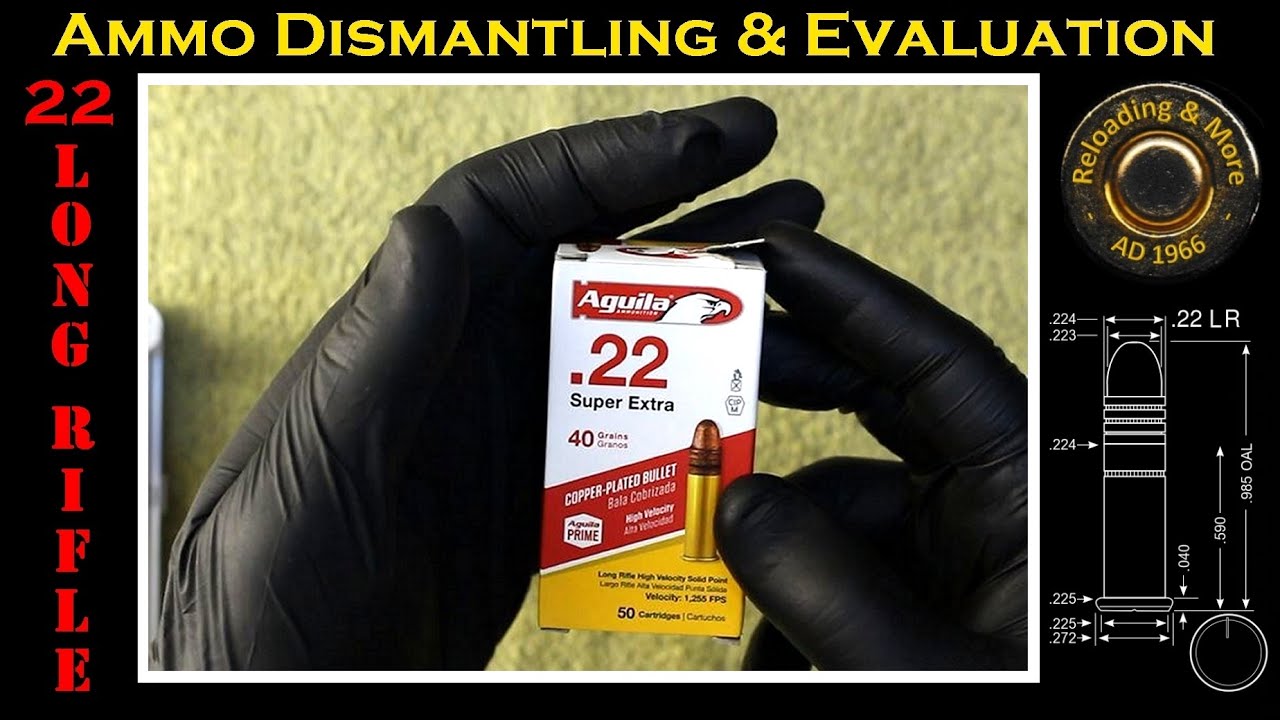 .22LR Deconstruction (Aguila 40grs - CPRN HV - High Velocity Super Extra -1B220328) Ammo Dismantling