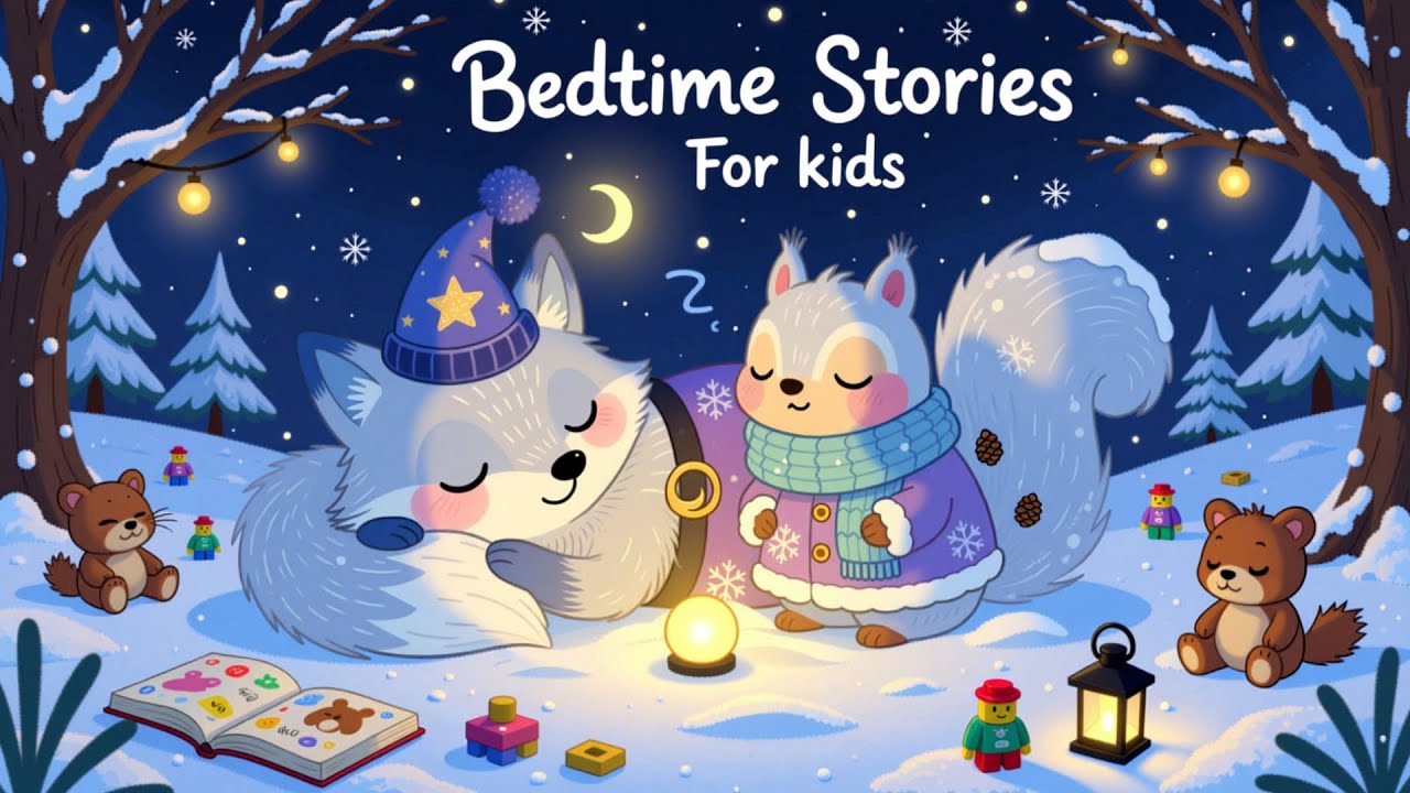 BEDTIME MEDITATION ARCTIC SLEEP STORY FOR KIDS WITH FROSTY THE FOX & SNOWY THE SQUIRREL