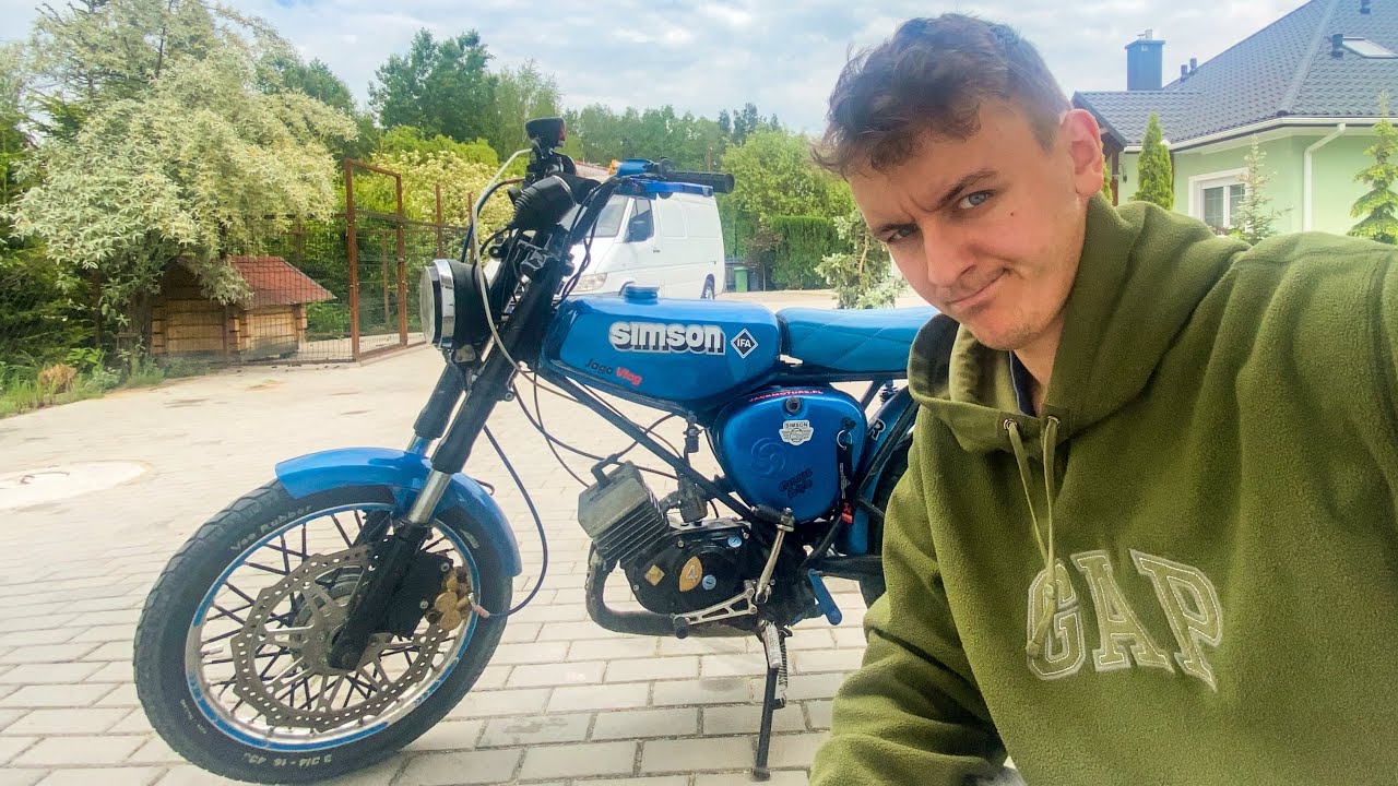 SIMSON PO ZIMOWYM SERWISIE - JAK JEŹDZI PO PRZERWIE