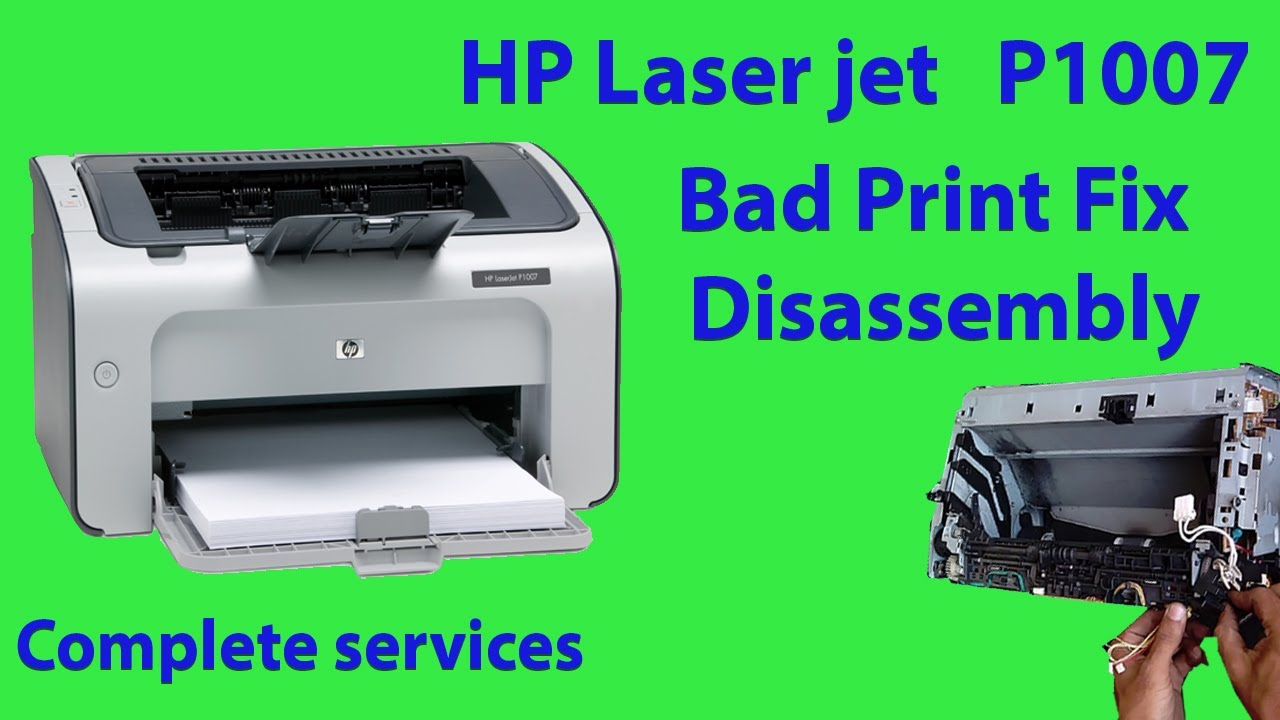 how to clean hp laserjet p1007 printer