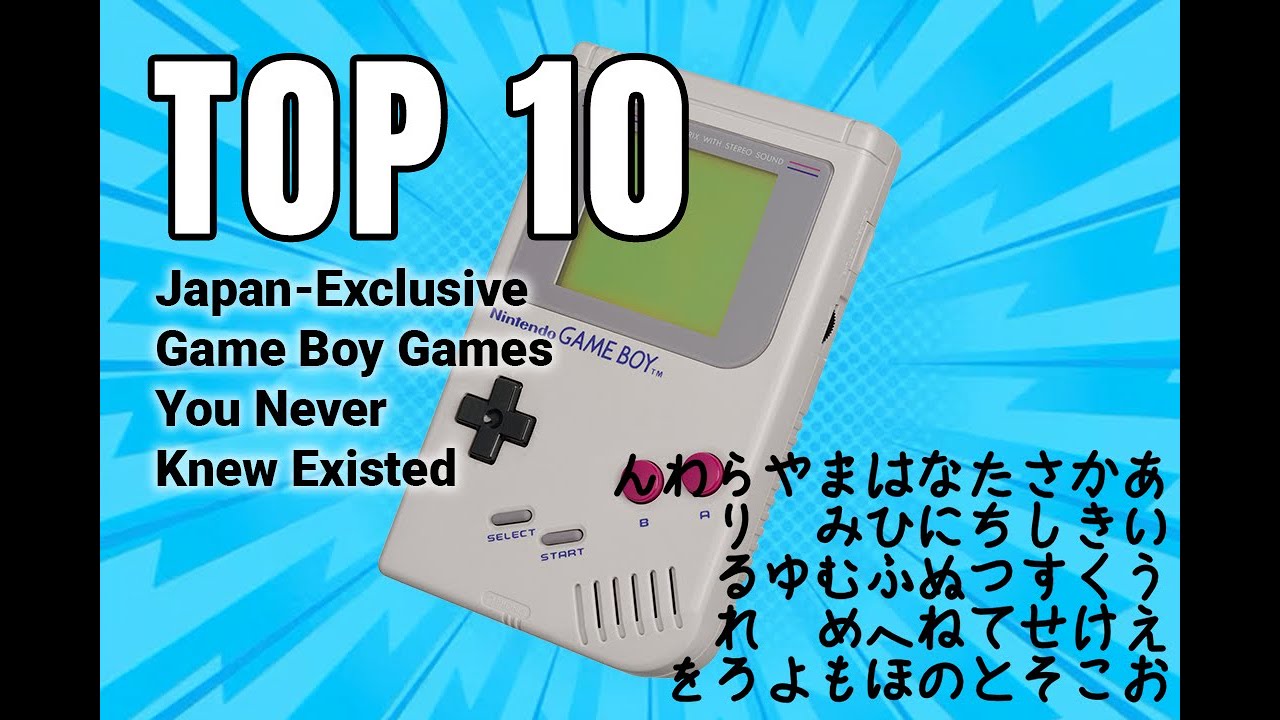 TOP 10 Japan-Exclusive Game Boy Games You Never Knew Existed