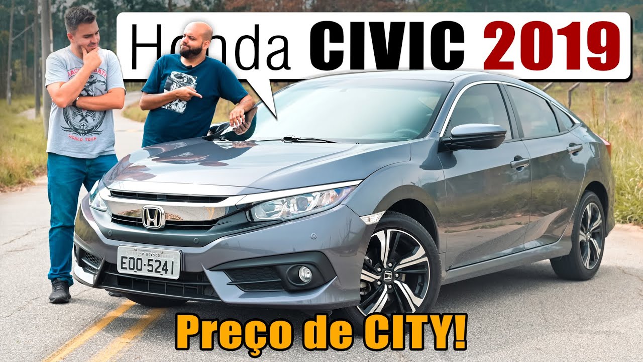 Honda CIVIC EXL 2019, usado e pouco rodado com preço de CITY novo! A versão aspirada vale a pena?