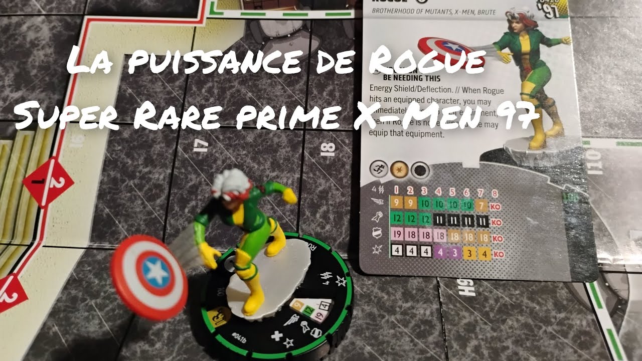 HeroClix - La puissance de Rogue Super Rare Prime X-Men 97 