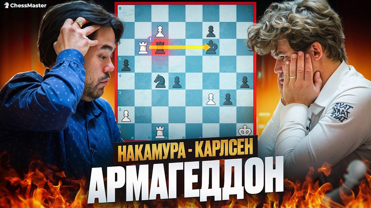 Сумасшедший АРМАГЕДДОН Карлсен - Накамура! Этого никто не ожидал