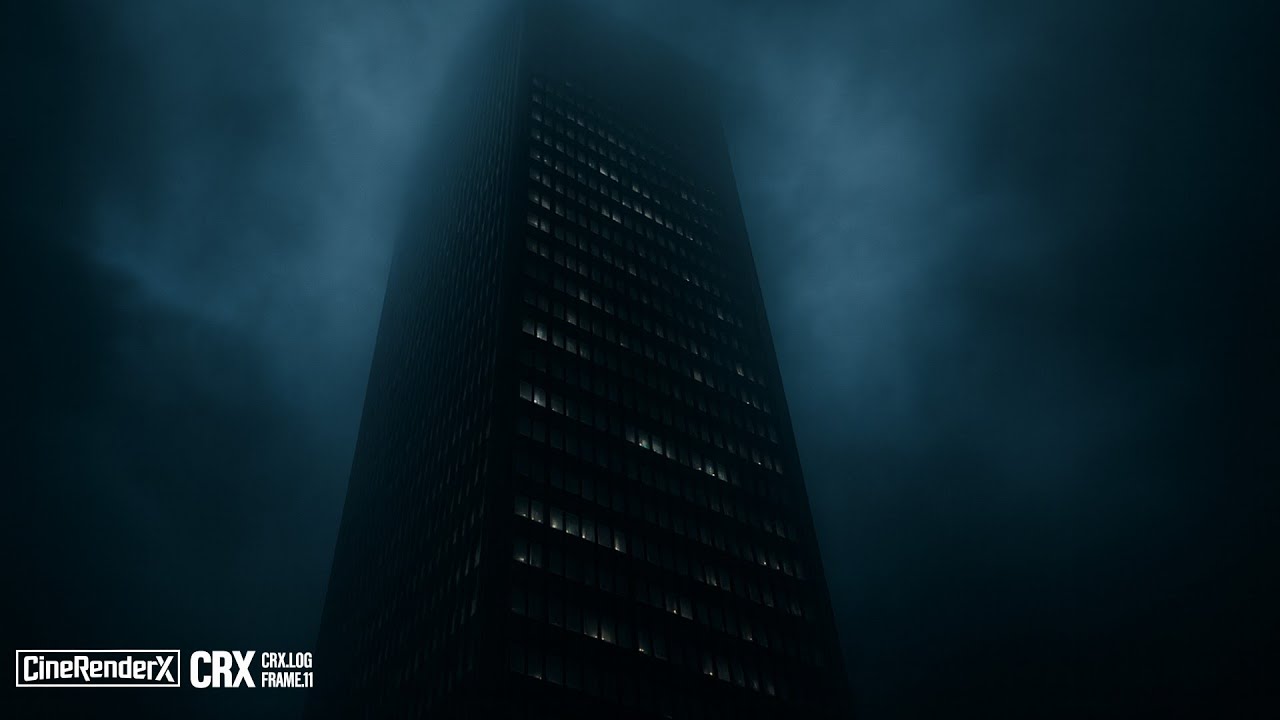 Mysterious Skyscraper in the Fog | Cinematic Fog City | Urban Mood Ambience | 1 Hour