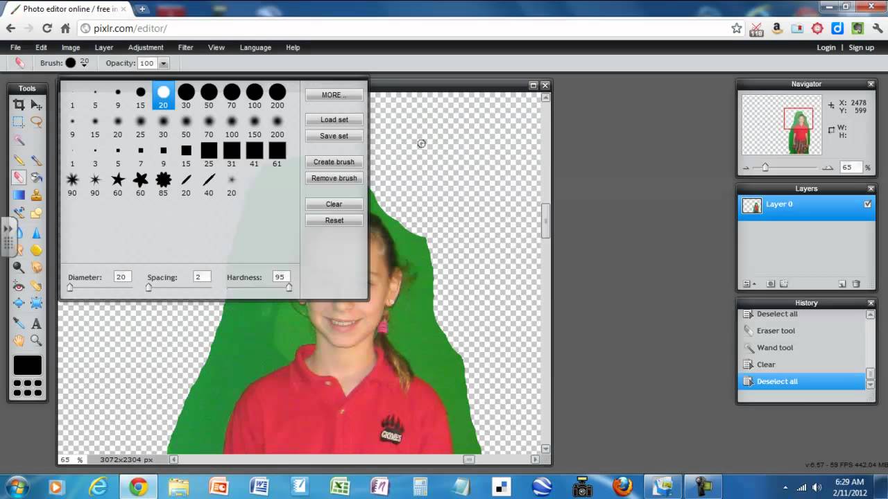 Pixlr Removing Image Background