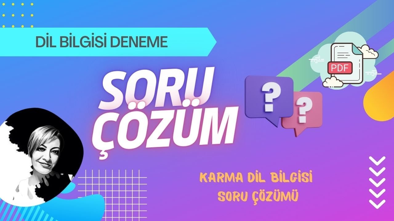 KARMA DİL BİLGİSİ SORU ÇÖZÜMÜ / DİL BİLGİSİ DENEME / TYT - KPSS @İnciHoca