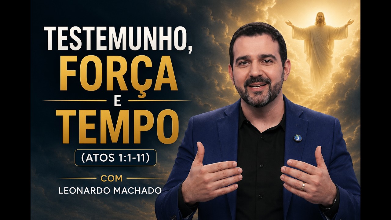 Testemunho, força e tempo (Atos 1:1-11) - Leonardo Machado - Palestra Espírita