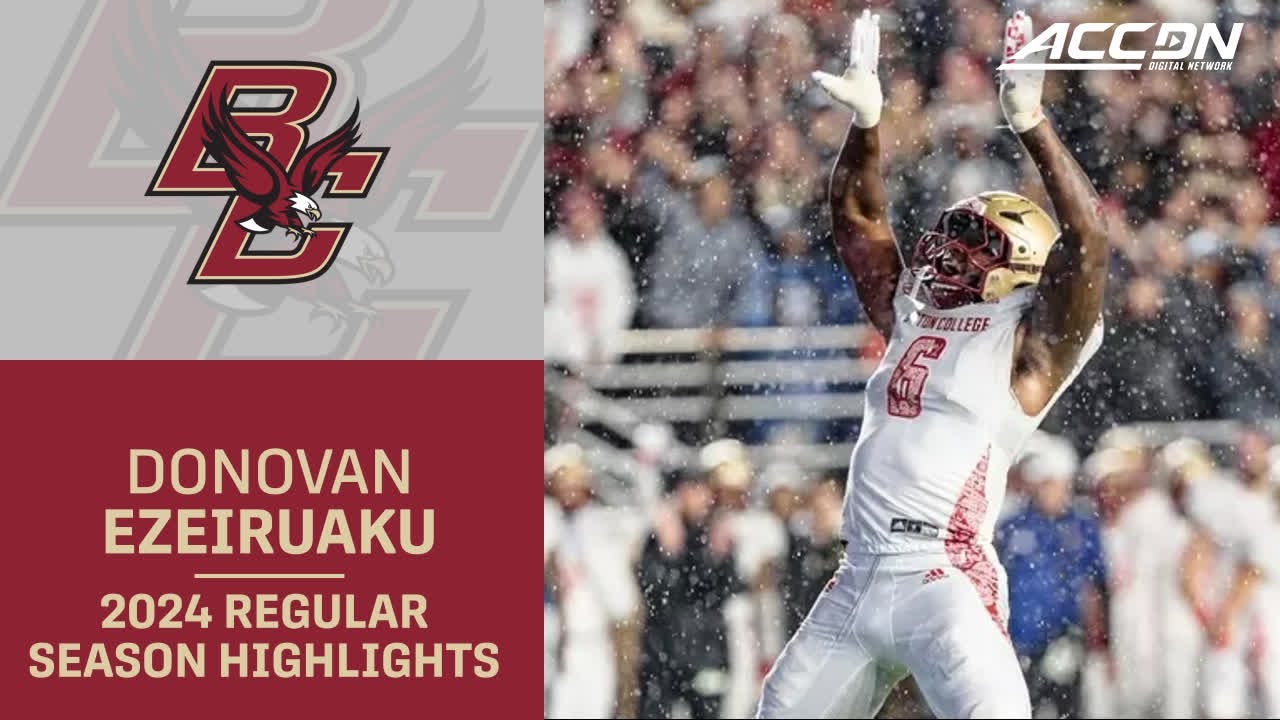 Donovan Ezeiruaku 2024 Regular Season Highlights | Boston College Defensive Lineman