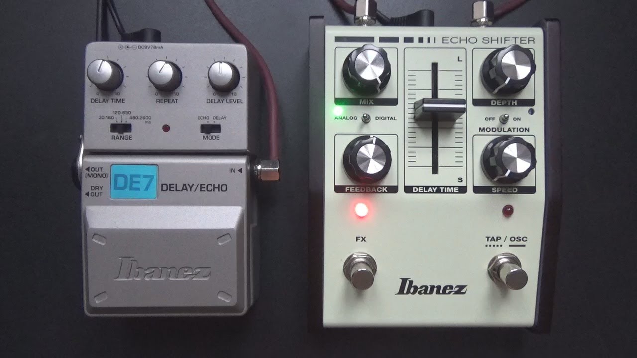 Ibanez Delay Battle - Echo Shifter ES3 vs. DE7