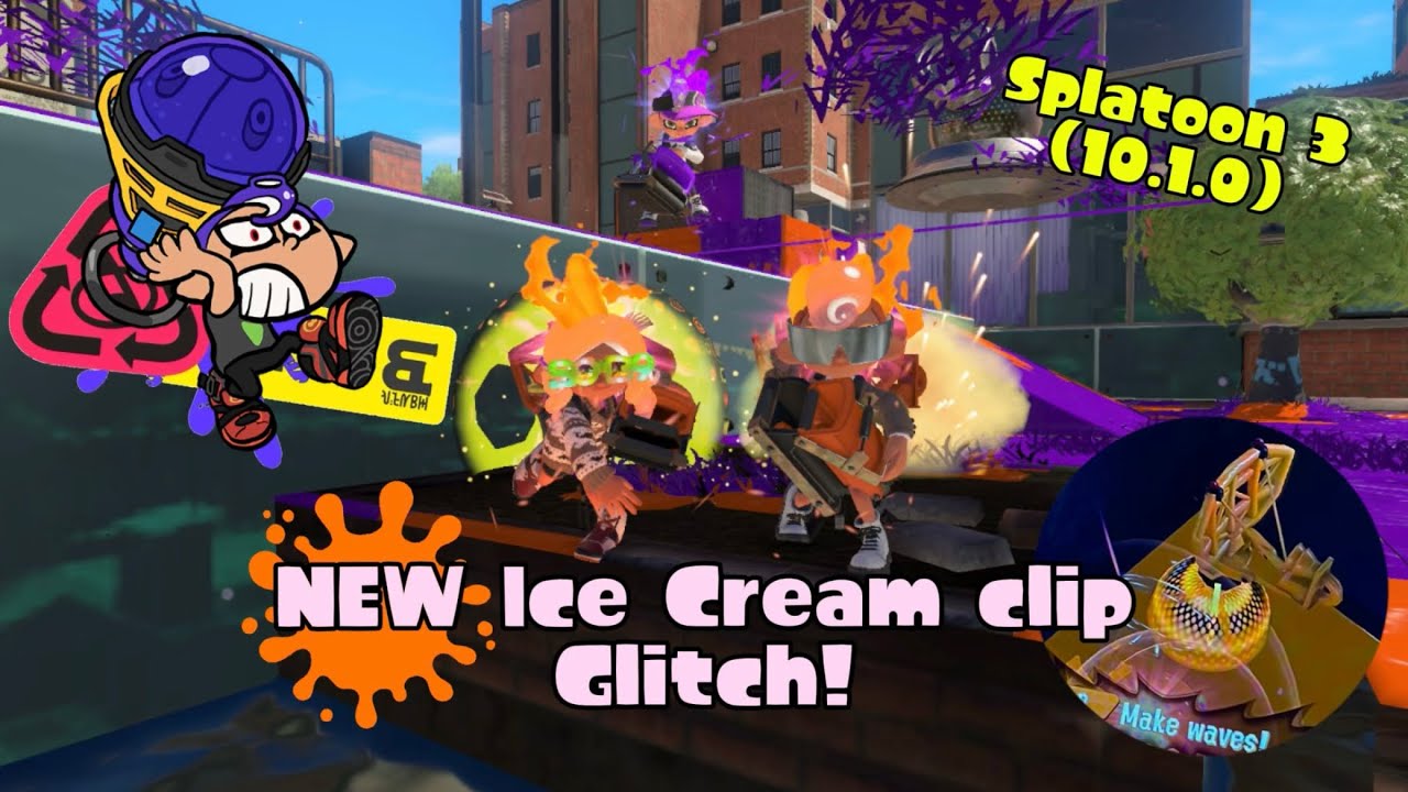 NEW SPLATOON 3 Ice Cream Clip GLITCH! (10.1.0)