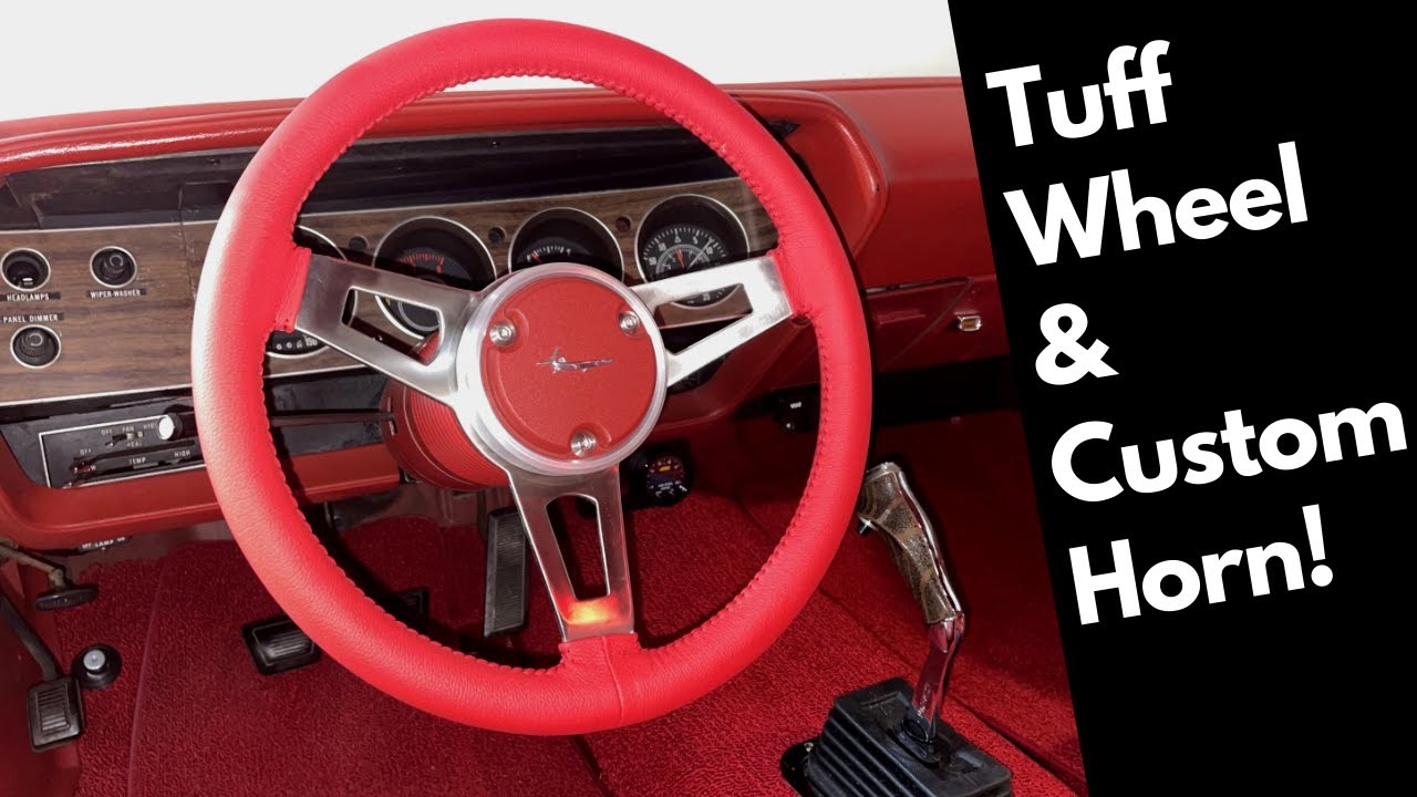 New Tuff Wheel and horn for the 70 Cuda!