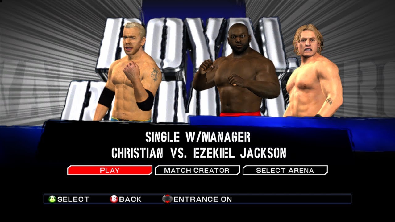 WWE SmackDown vs. RAW 2011 - Christian vs. Ezekiel Jackson
