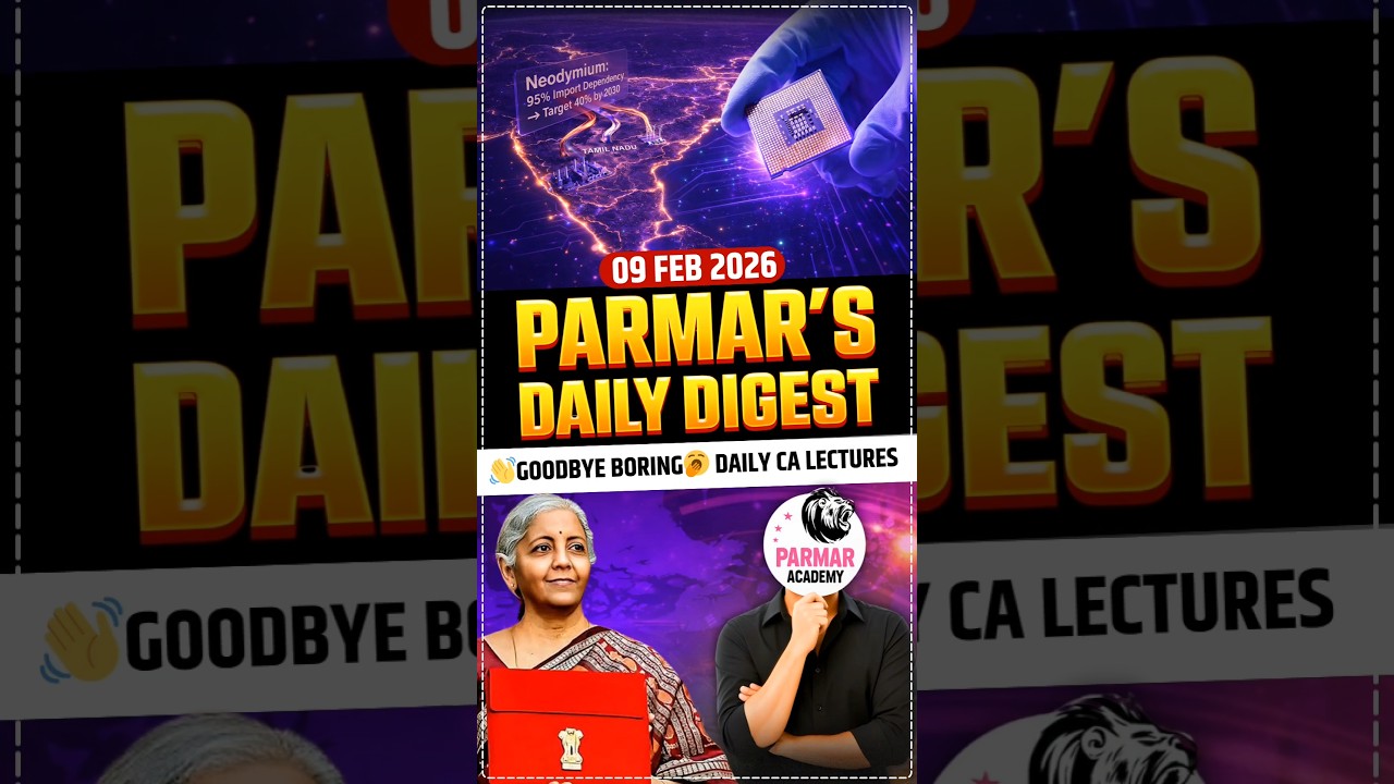 9 FEB 2026 CURRENT AFFAIRS | BIOPHARMA & FUTURE TECHNOLOGY | SSC MTS, GD EXAM | PARMAR DAILY DIGEST