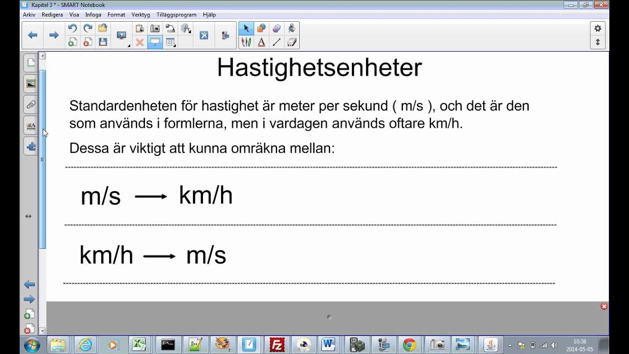 Fysik 1 - E-genomgång - Kapitel 3 (Ergo) - Sammanfattning