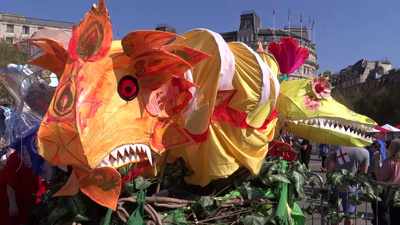 CELEBRATIONS: Feast of St George at Trafalgar square, London 2019