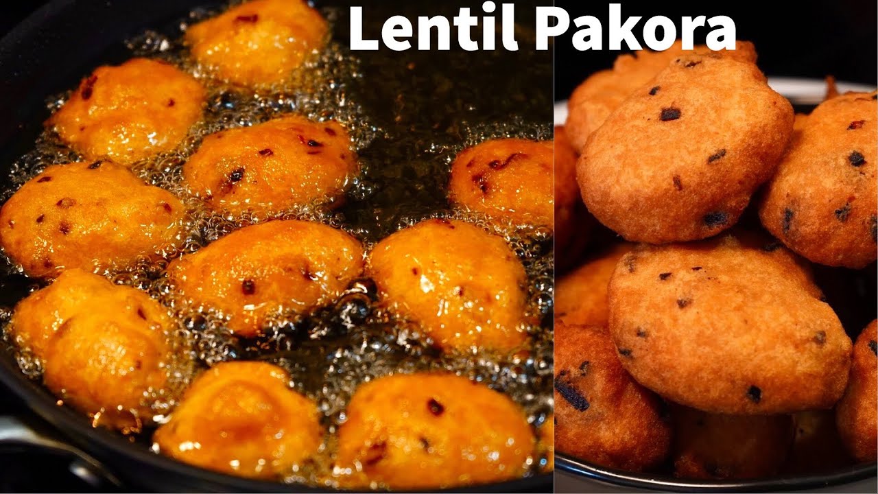 THE FLUFFIEST & CRISPIEST RED LENTIL (MASOOR DAL) PAKORA | Masoor Dal Recipe